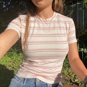 Brandy Melville Striped Tee (vintage look)